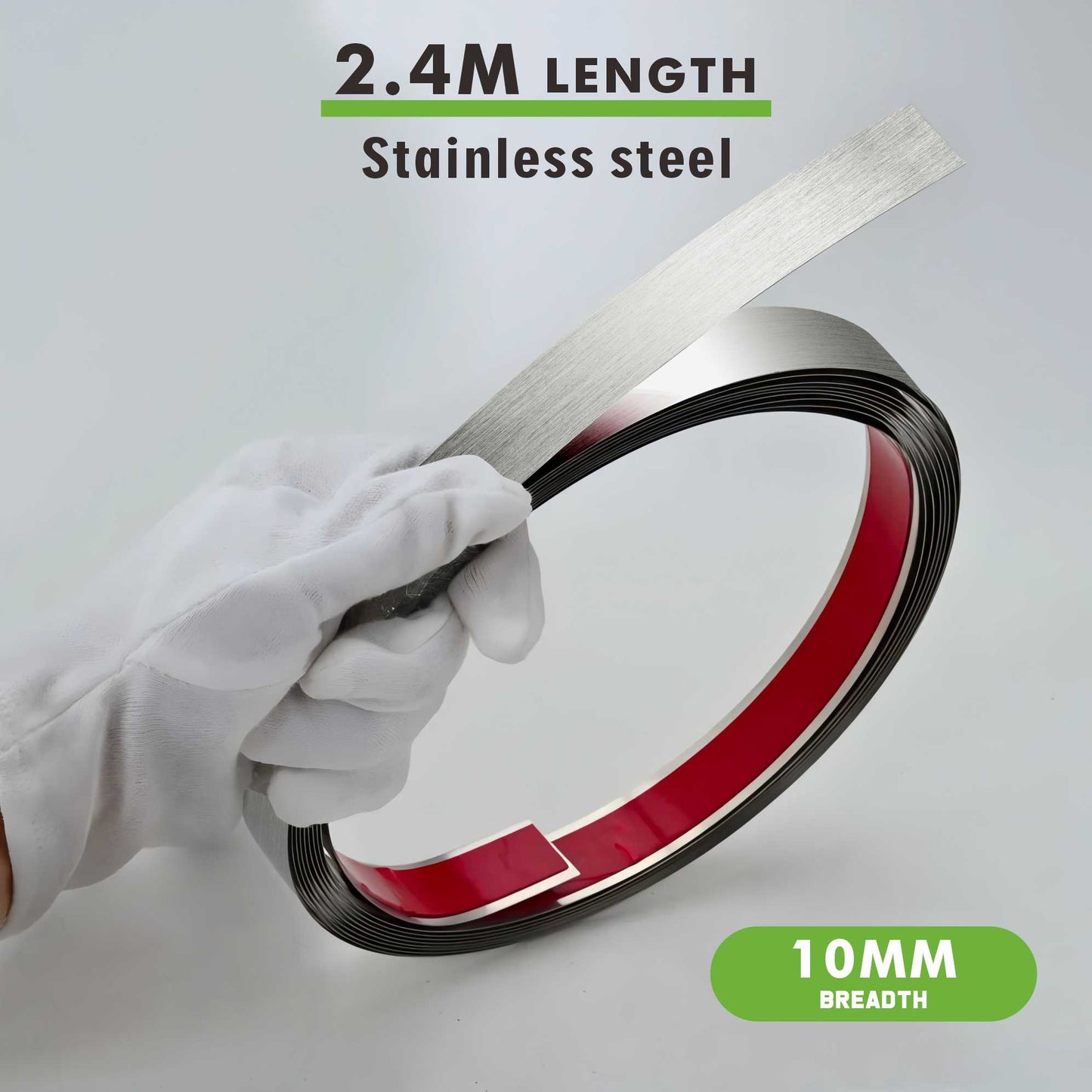 stainless steel flat decorative(silver)