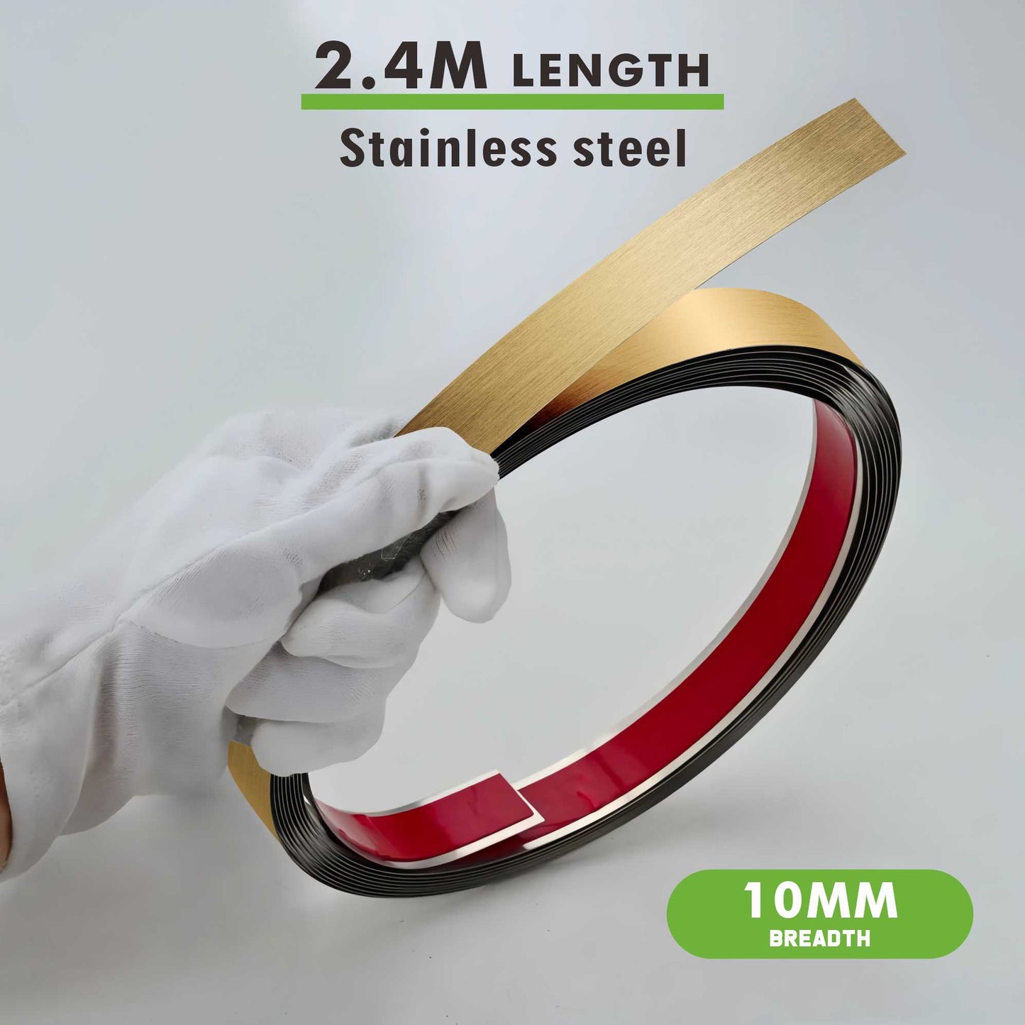 stainless steel flat decorative(golden)