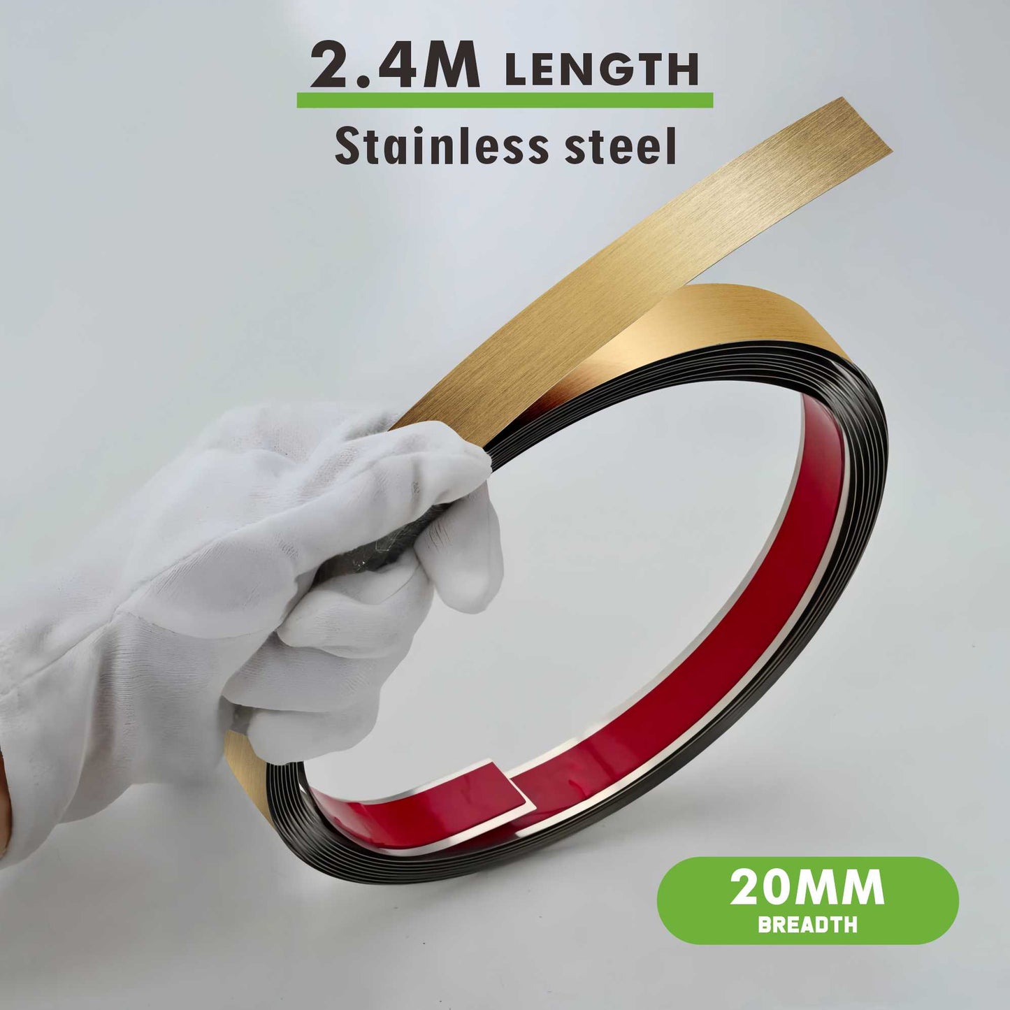 stainless steel flat decorative(golden)