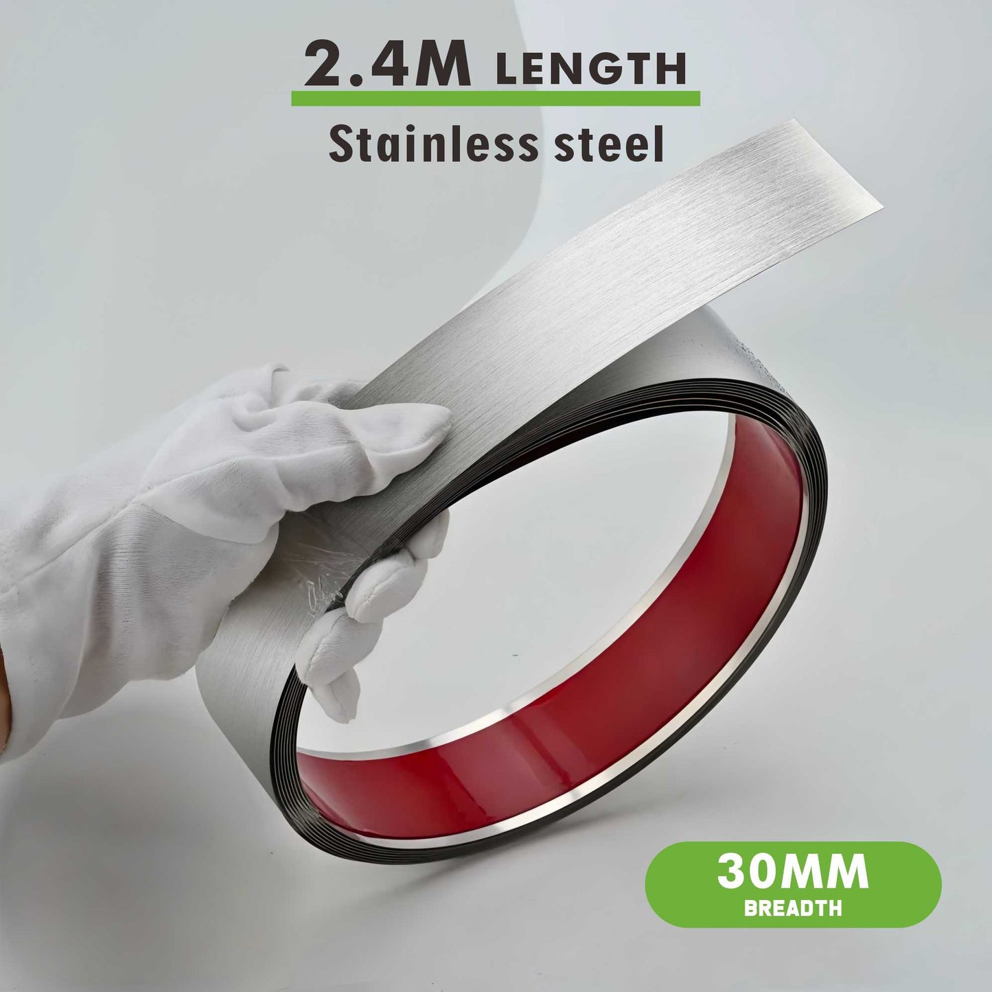 stainless steel flat decorative(silver)