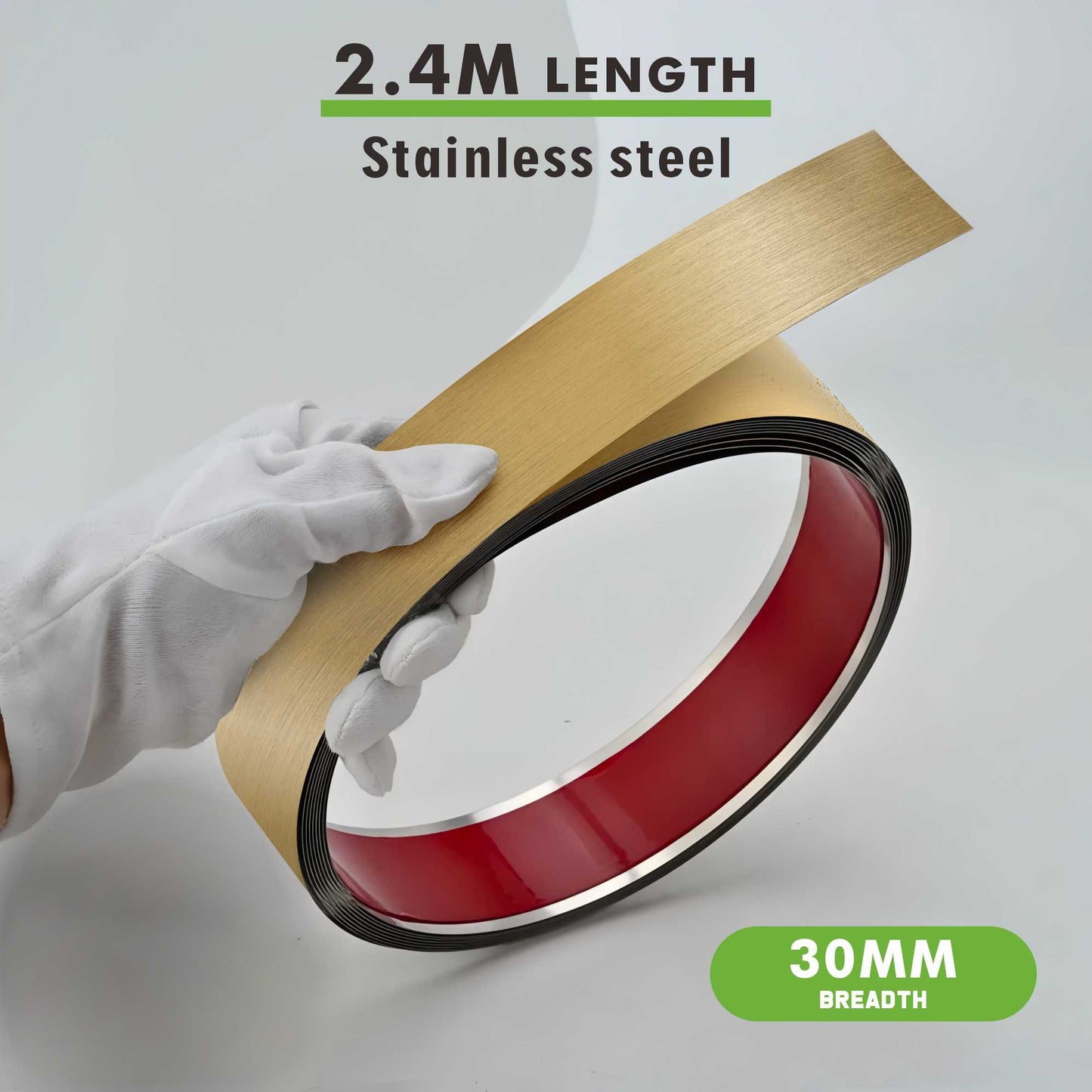 stainless steel flat decorative(golden)