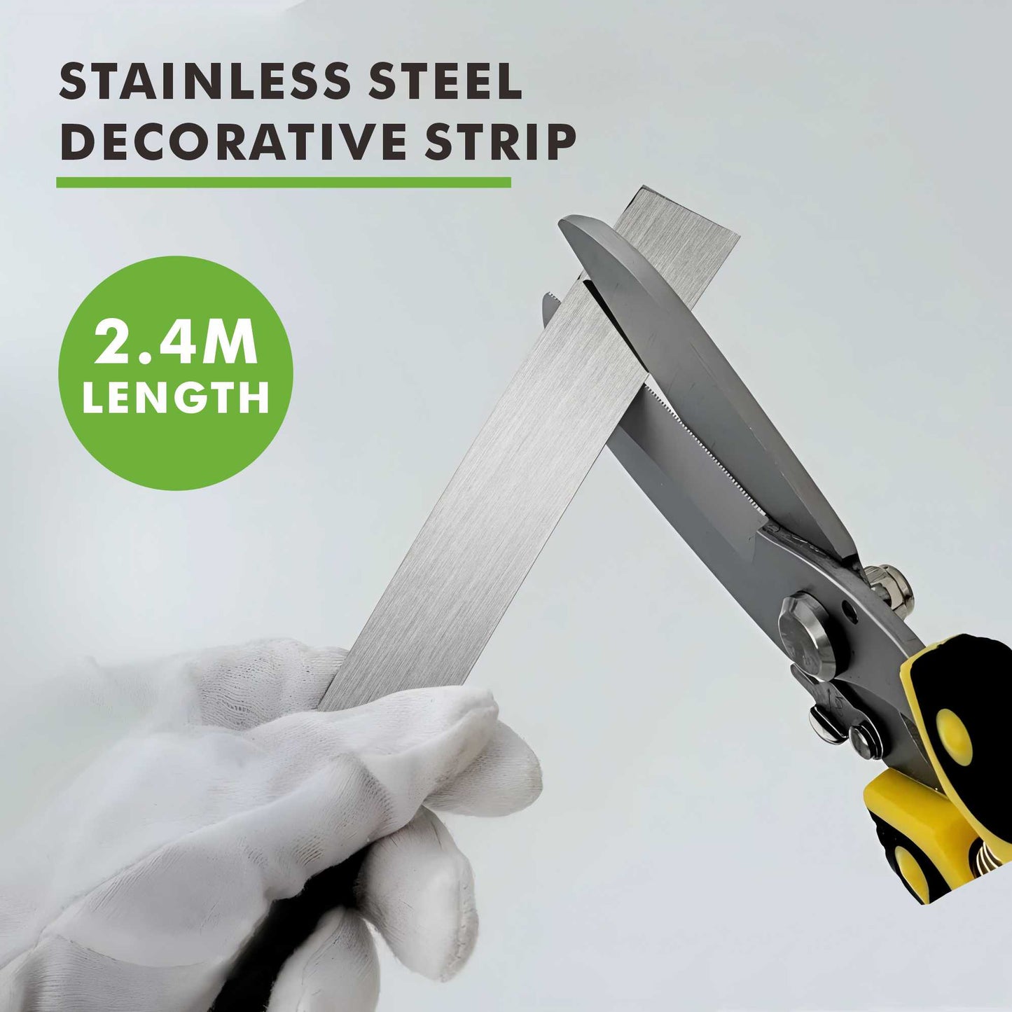 stainless steel flat decorative(silver)