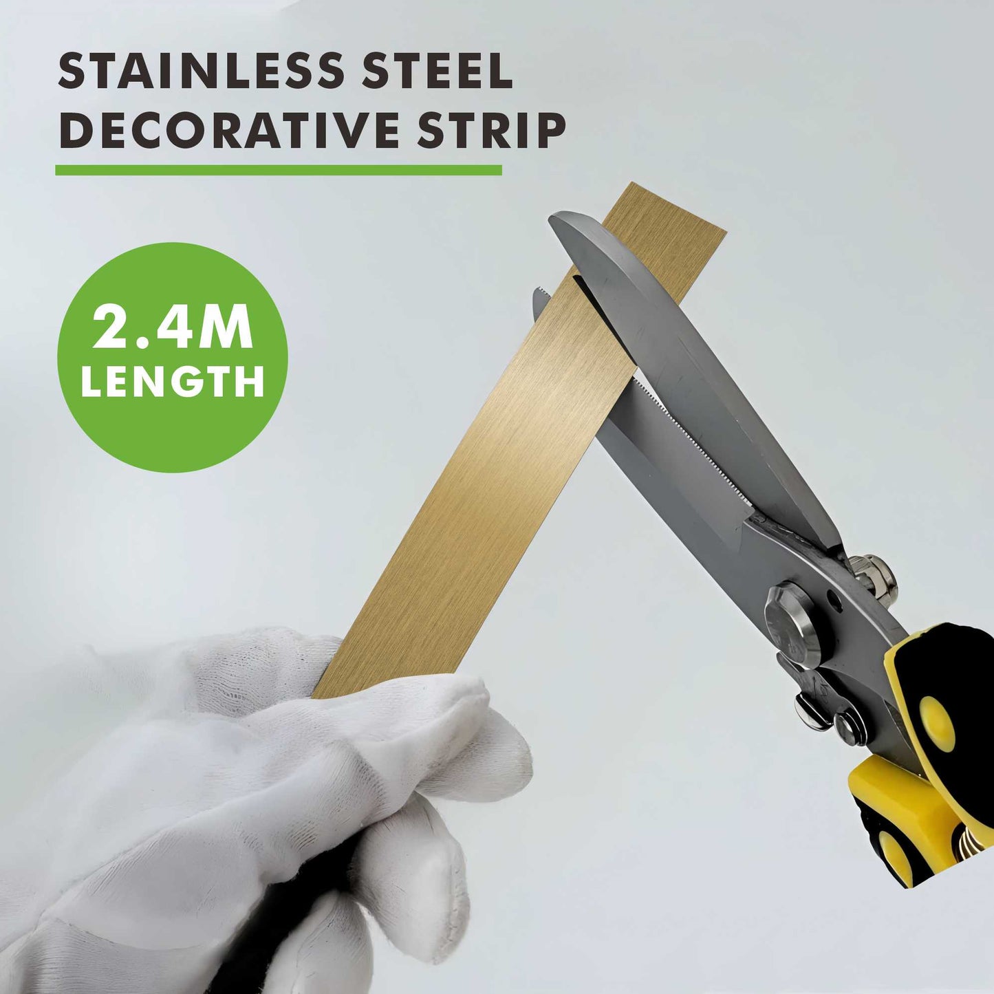 stainless steel flat decorative(golden)