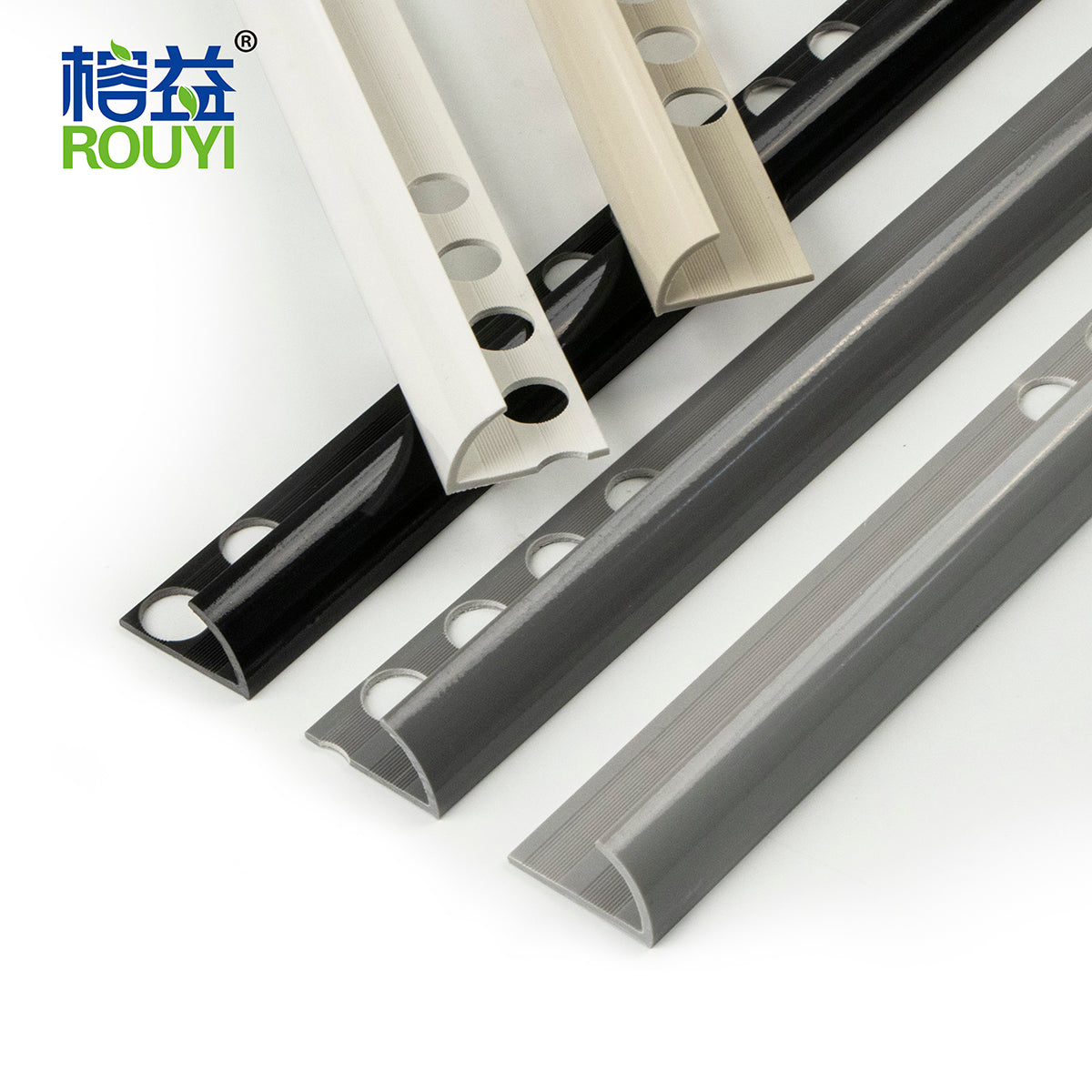 PVC Tile Trim-semicircle(Solid color thin)