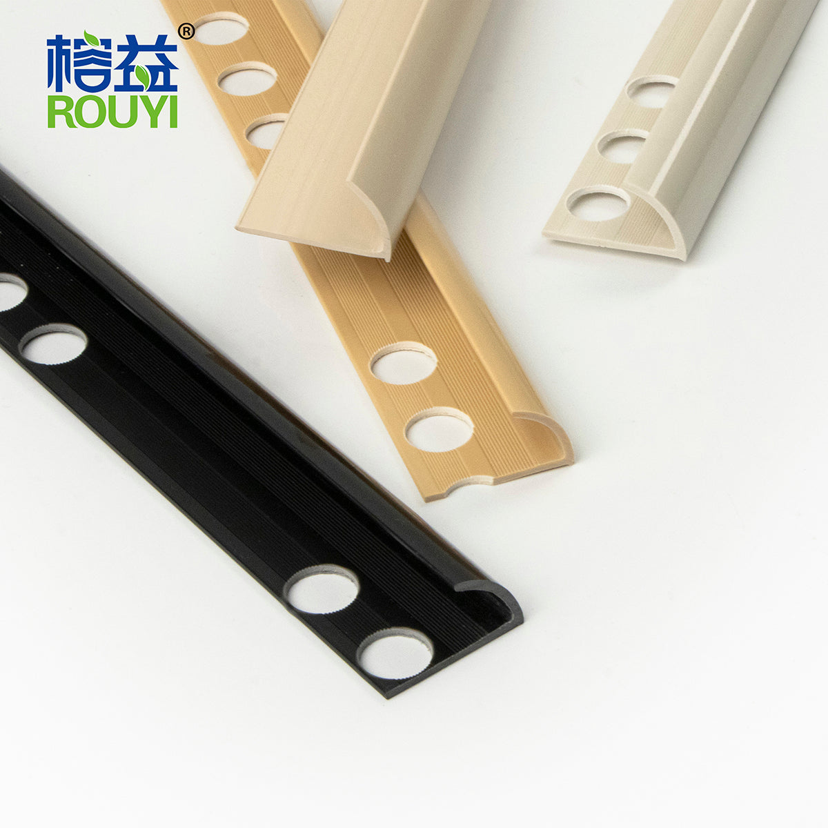 PVC Tile Trim-semicircle(Solid color thin)