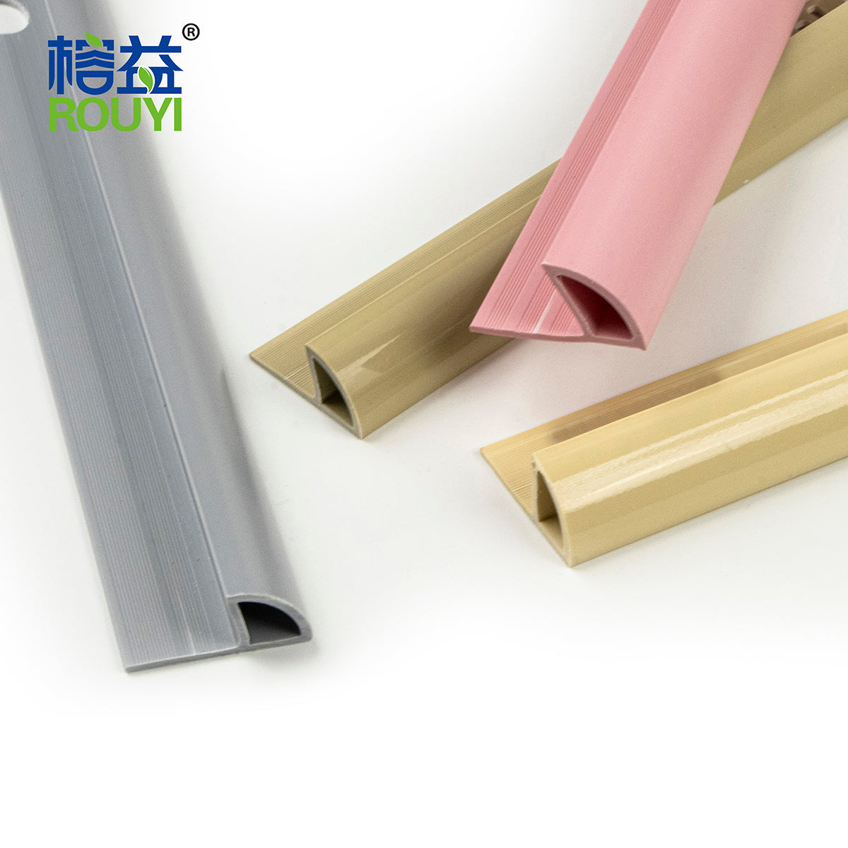PVC Tile Trim-semicircle(Solid color thin)