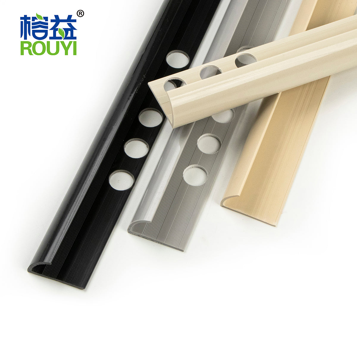 PVC Tile Trim-semicircle(Solid color thin)