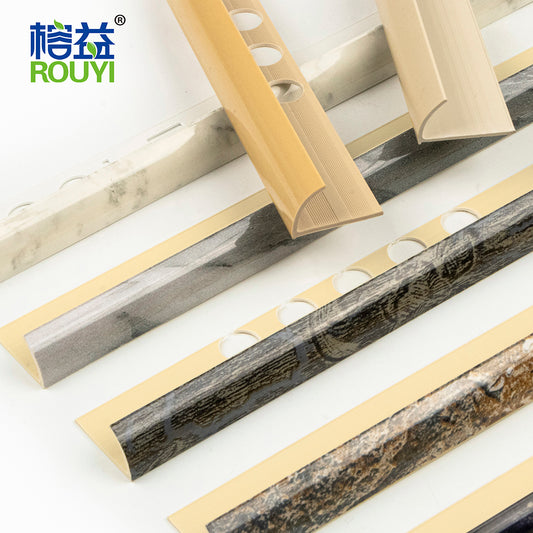 PVC Tile Trim-semicircle(Thin stone pattern)