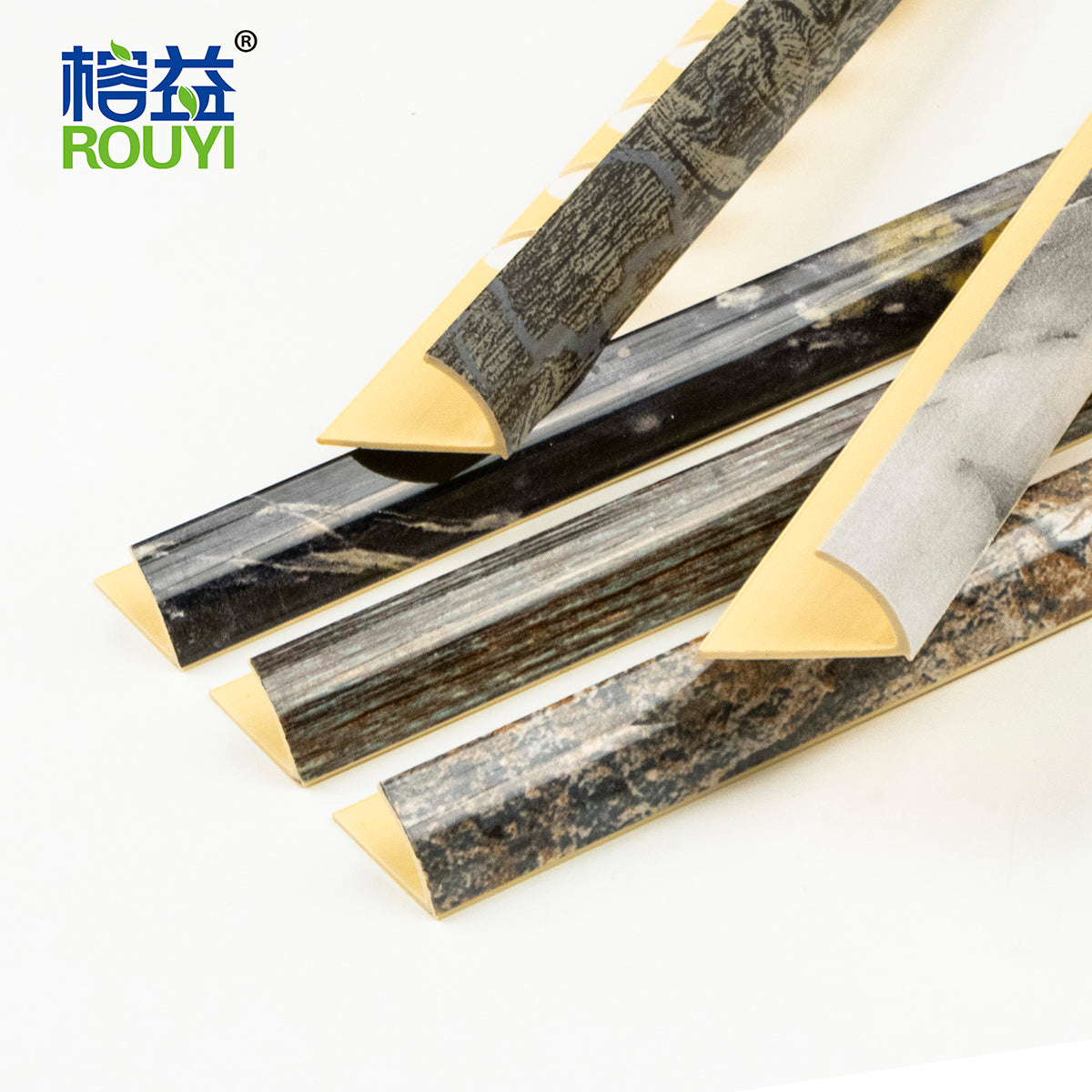 PVC Tile Trim-semicircle(Thin stone pattern)