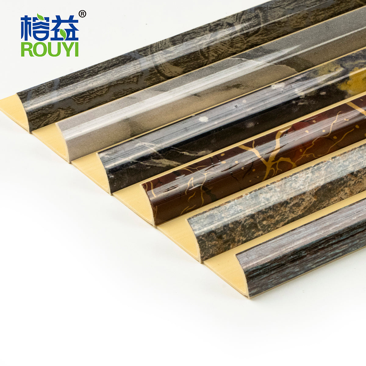 PVC Tile Trim-semicircle(Thin stone pattern)