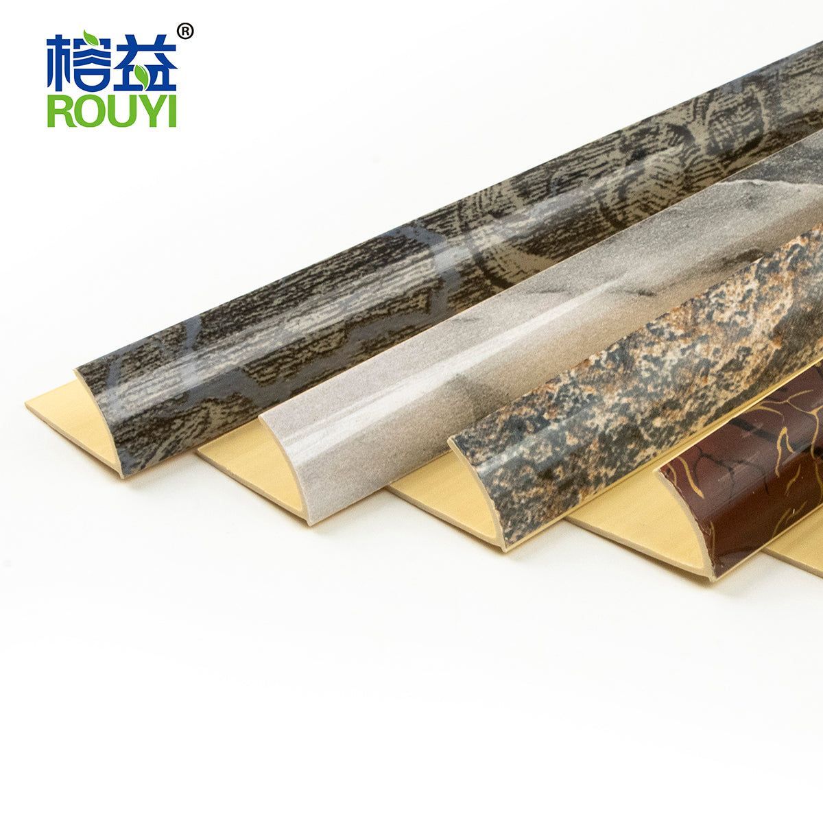 PVC Tile Trim-semicircle(Thin stone pattern)