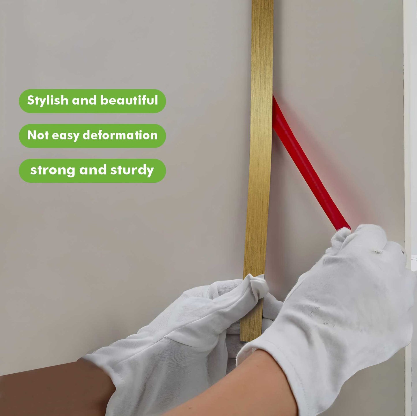 stainless steel flat decorative(golden)