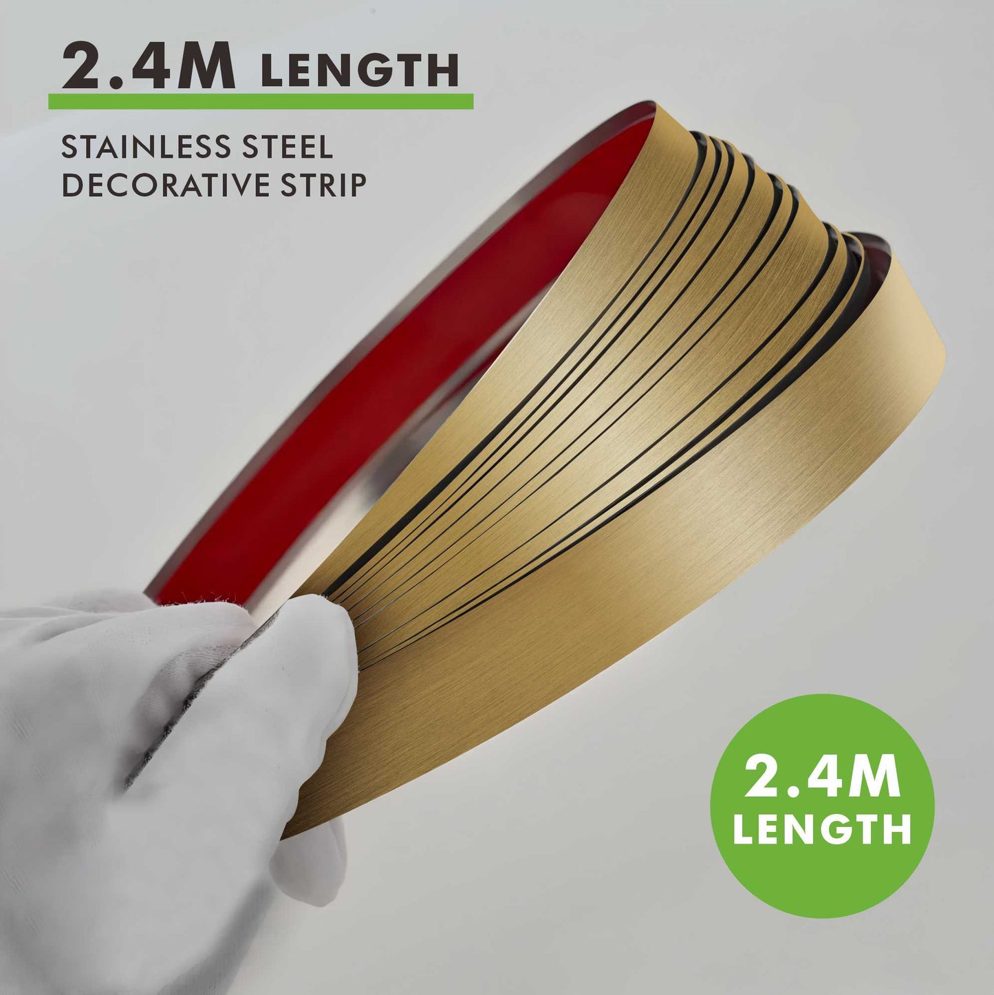 stainless steel flat decorative(golden)