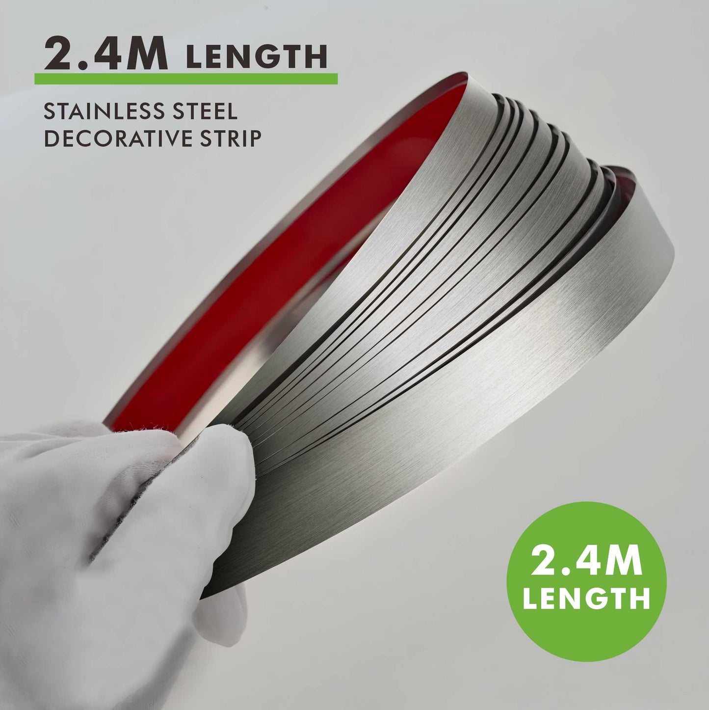 stainless steel flat decorative(silver)