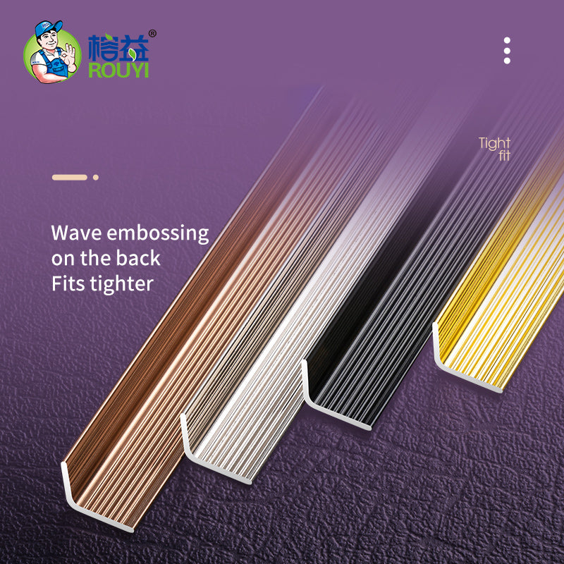 Алюминиевая декоративная планка (прямой угол)