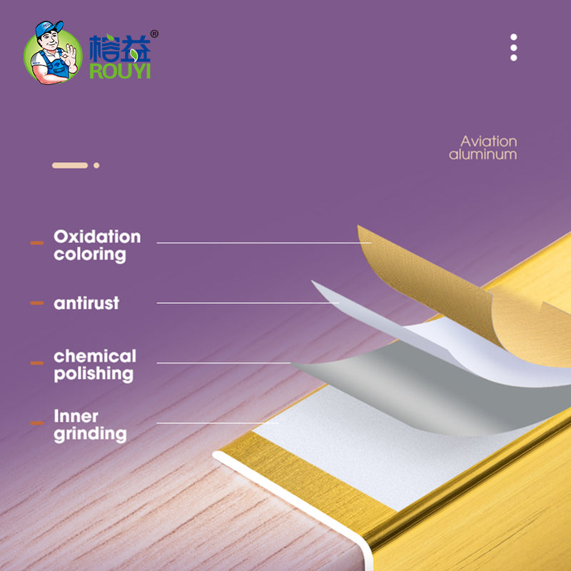 Алюминиевая декоративная планка (прямой угол)