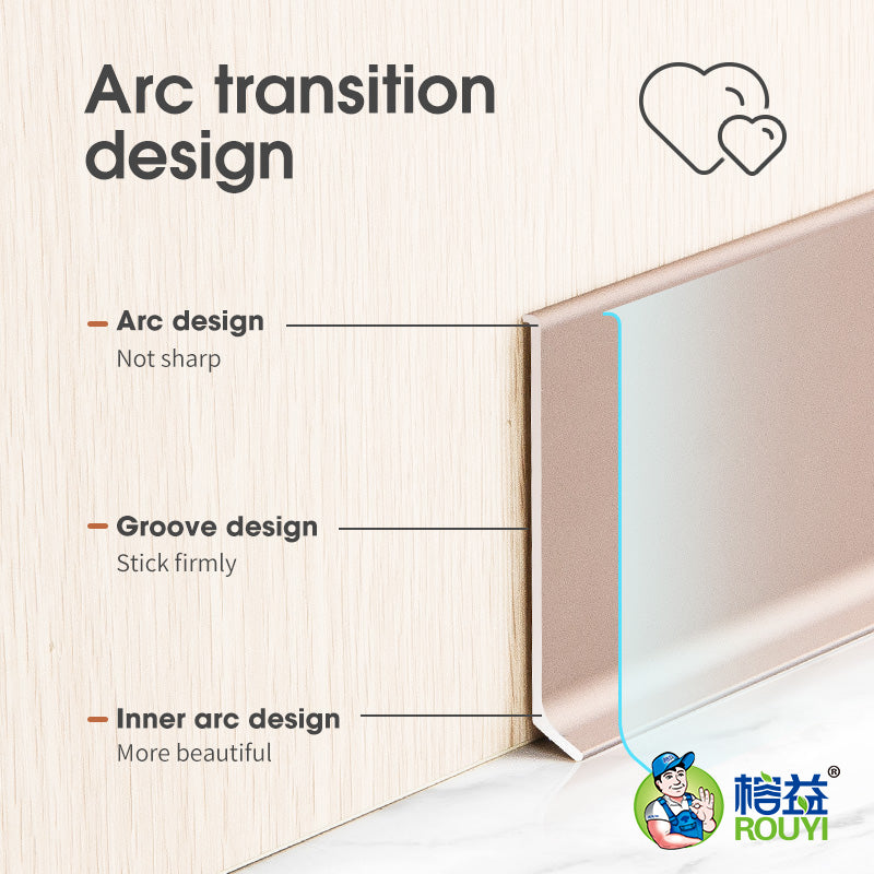 Aluminum trim trim strip-Skirting line (radian)