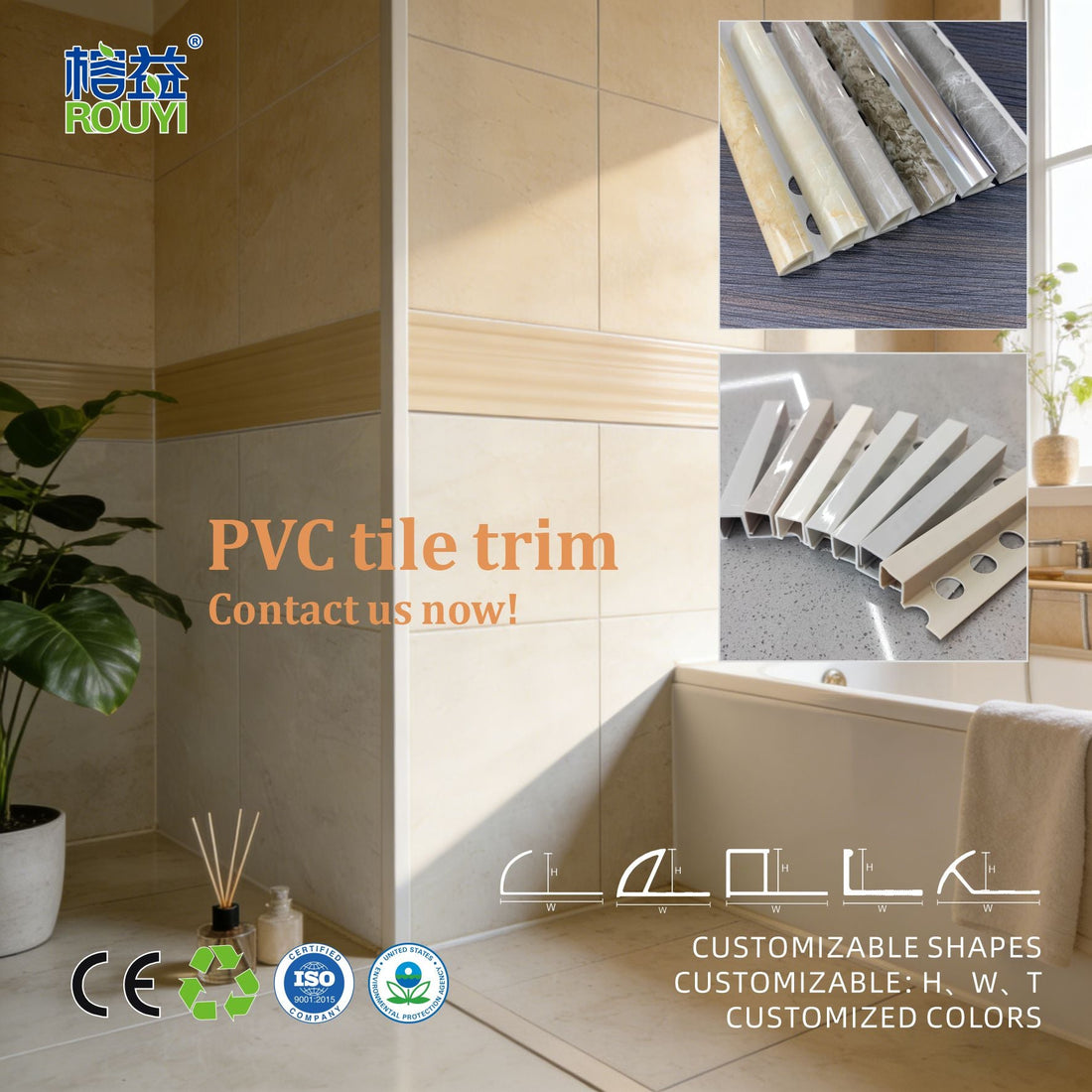 Pvc Tile R85 tile trim factory