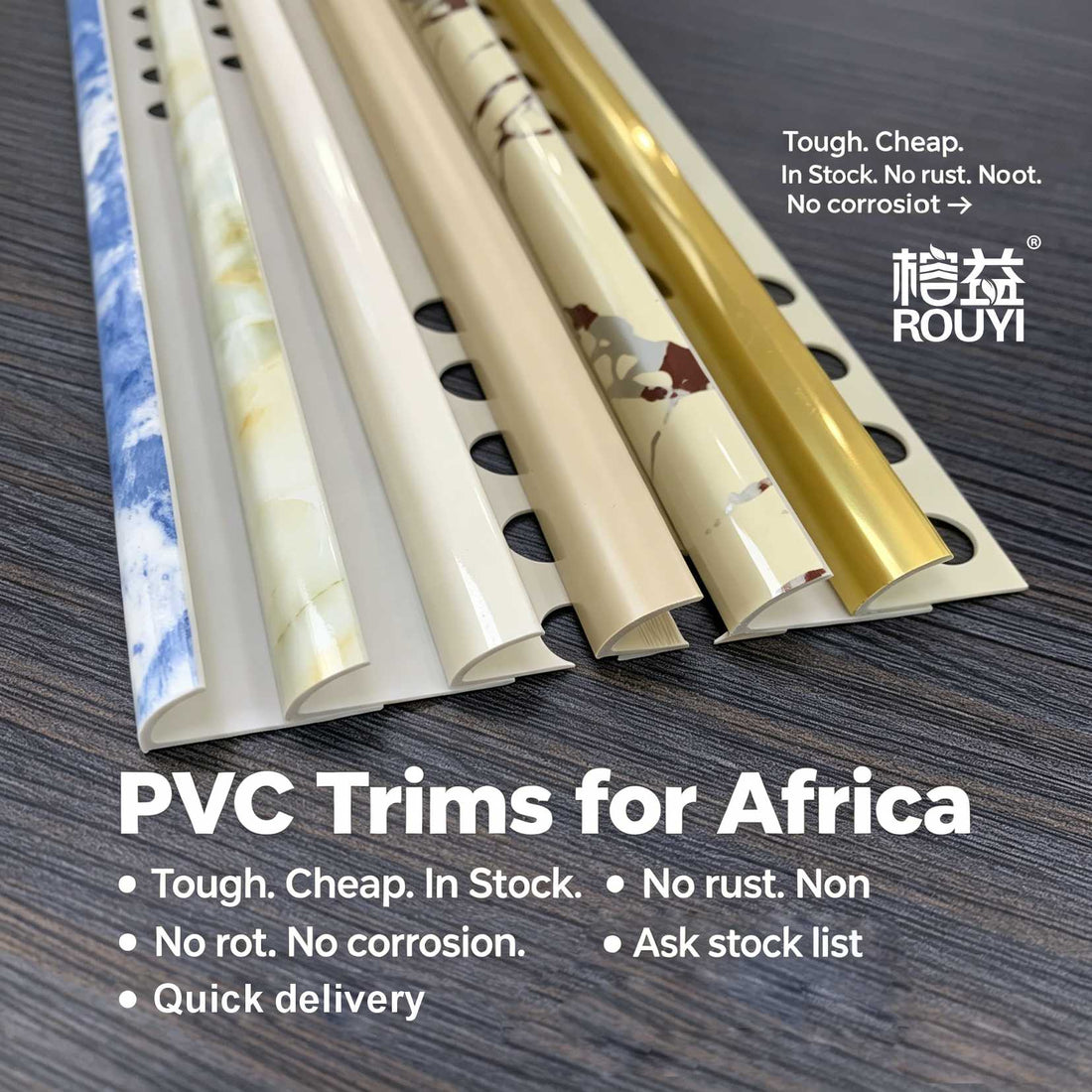 PVC tile trim