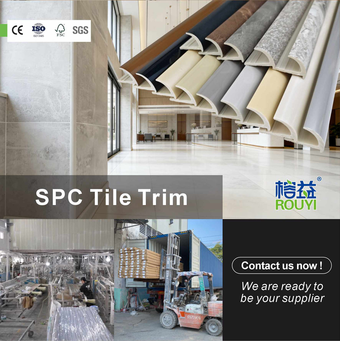 Stone Plastic Tile Trim
