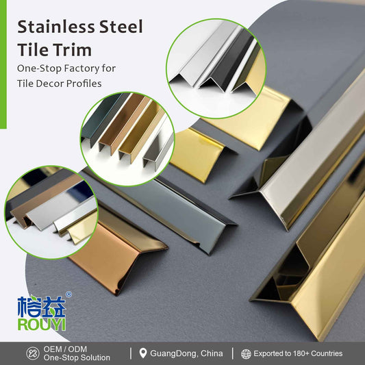 Stainless Steel Tile Trim: Elevate Luxury Interior Design with Premium Metal Finishing Solutions