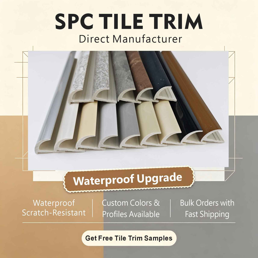 Stone Plastic Tile Trim