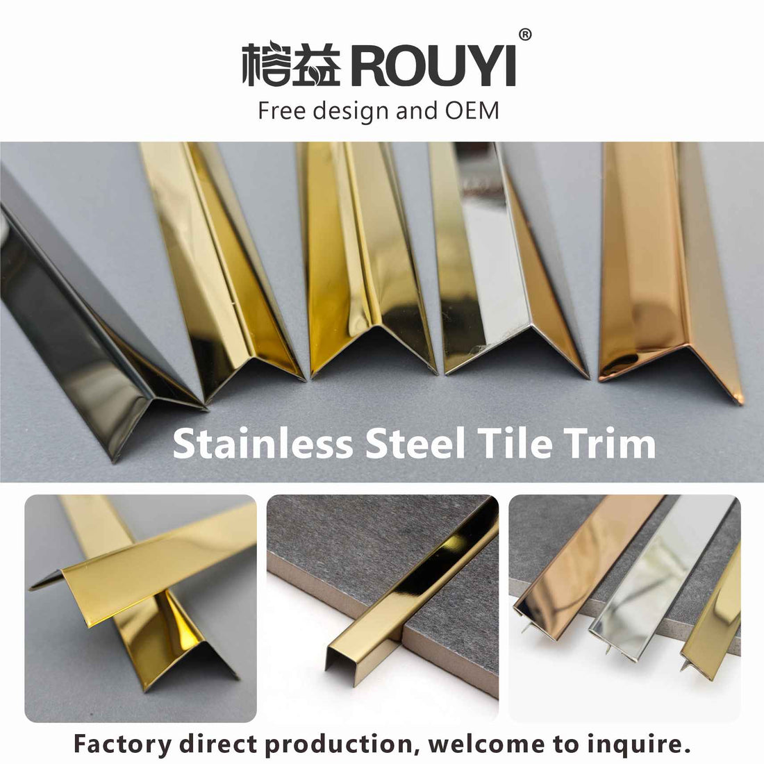 stainless steel tile trim