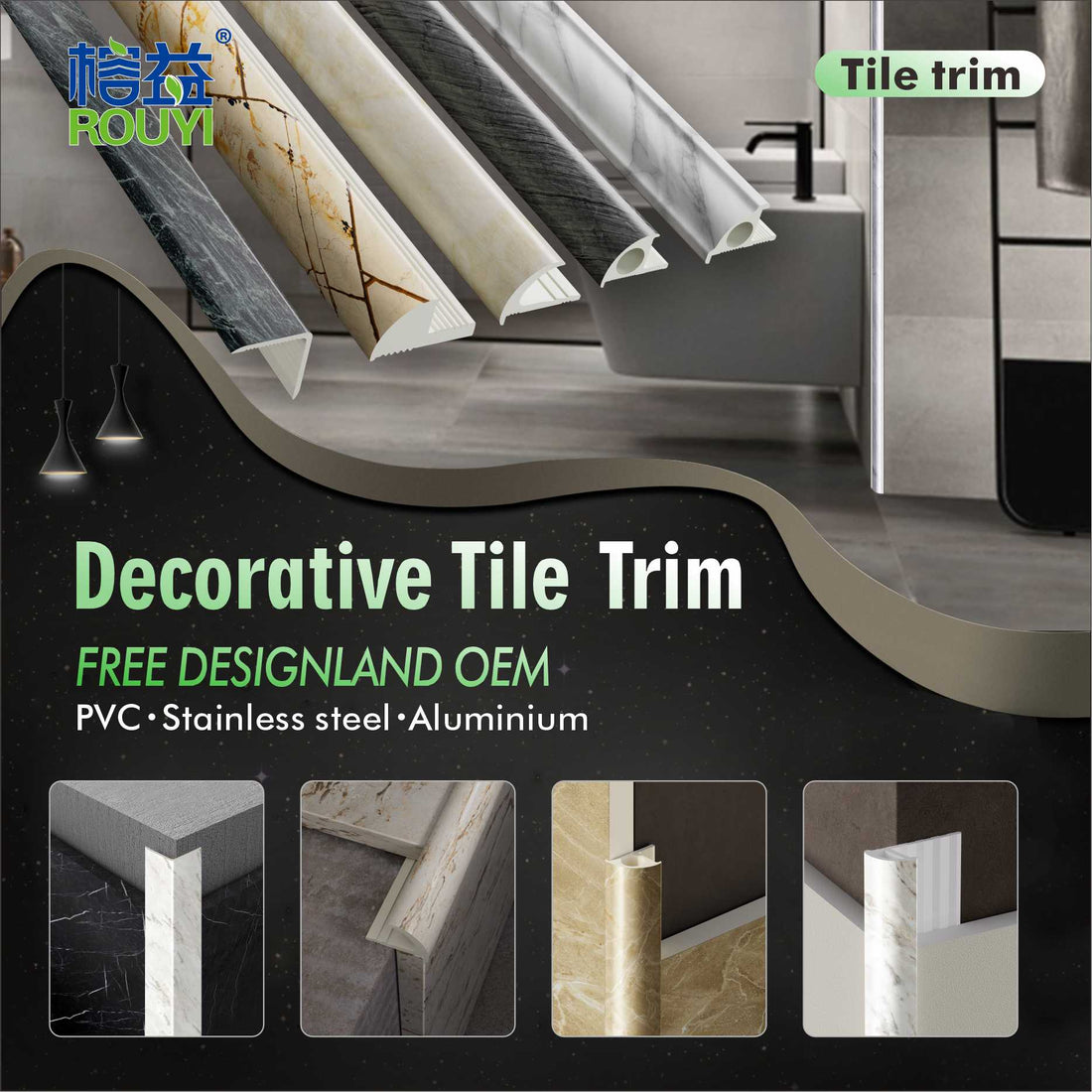 Maximize Your Project Success with Rongyi Building Materials Tile Trim!