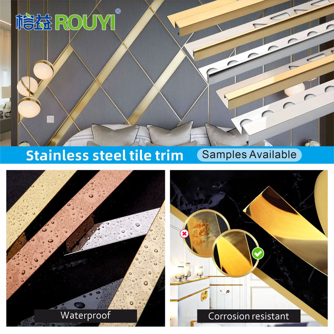 The Ultimate Guide to Stainless Steel Tile Trim: Benefits, Applications, and Why Choose Foshan Rongyi Factory