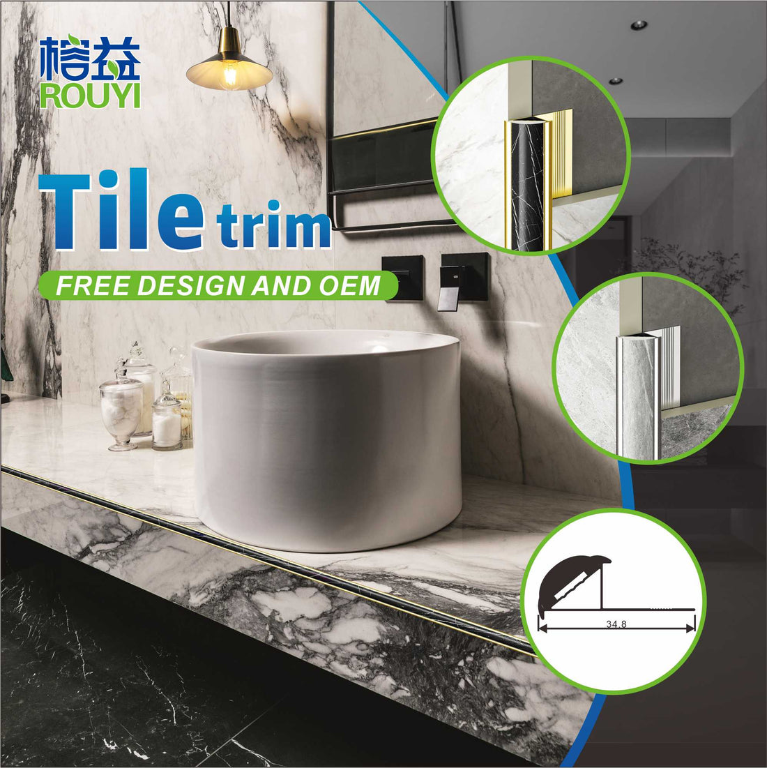 Upgrade Your Projects with Rongyi Tile Trim