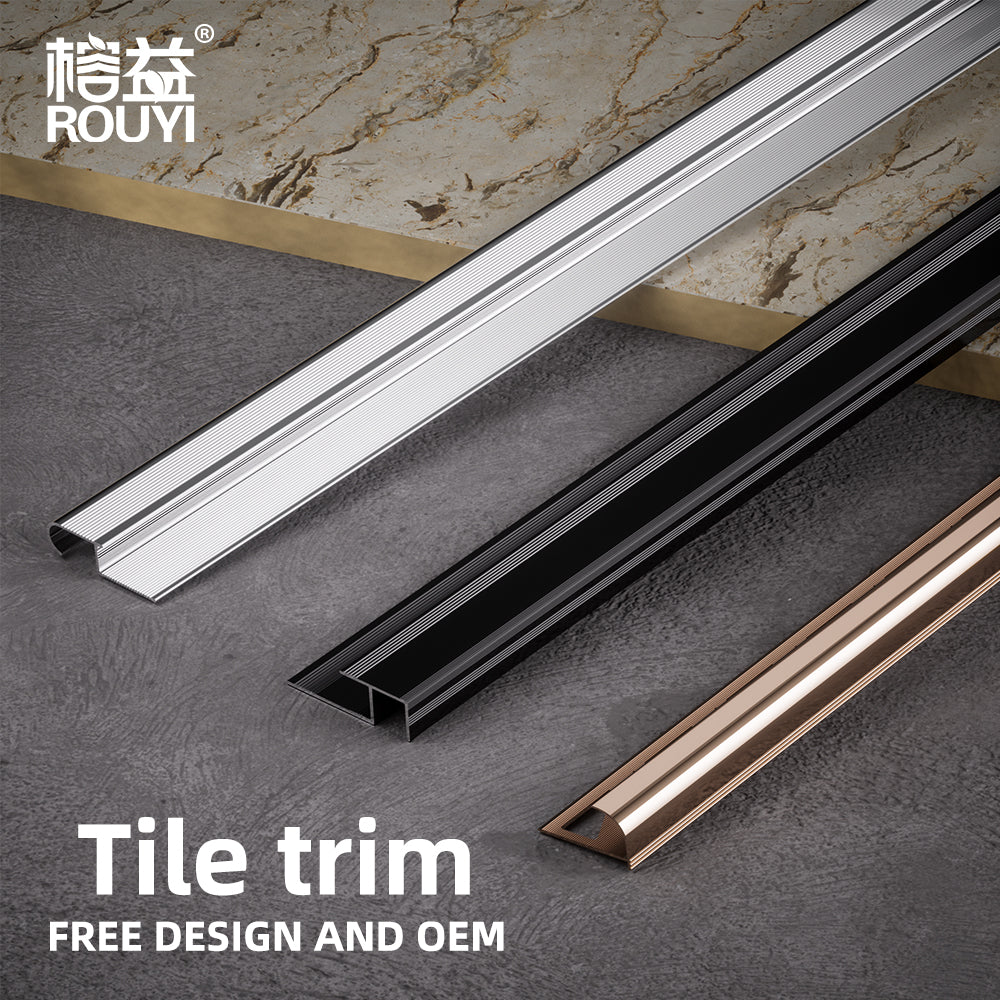 Stainless steel tile trim